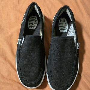 Hey Dude Men's Black Slip-On Shoes